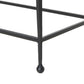 Dalston Cast Glass Console Table - Smoked Black Cast Glass