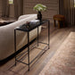 Dalston Cast Glass Console Table - Smoked Black Cast Glass