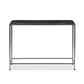 Dalston Cast Glass Console Table - Smoked Black Cast Glass