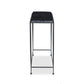 Dalston Cast Glass Console Table - Smoked Black Cast Glass