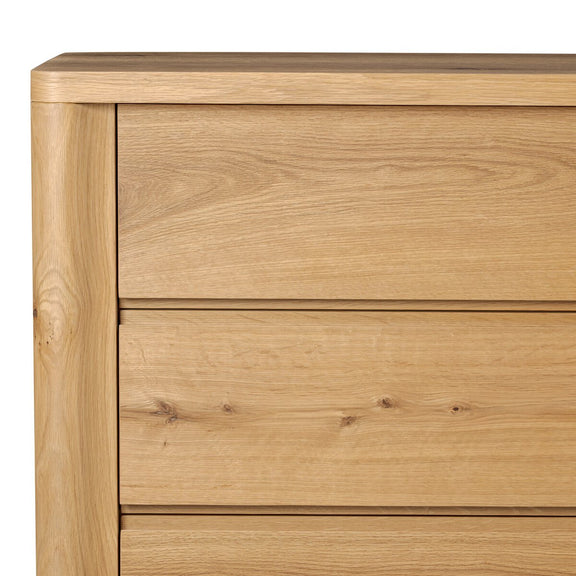 Novella 6 Drawer Dresser - Natural Oak Veneer Thick Random