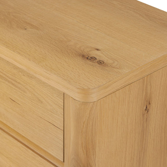 Novella 6 Drawer Dresser - Natural Oak Veneer Thick Random