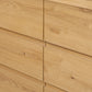 Novella 6 Drawer Dresser - Natural Oak Veneer Thick Random
