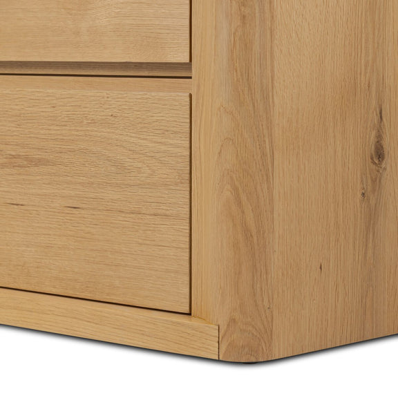 Novella 6 Drawer Dresser - Natural Oak Veneer Thick Random