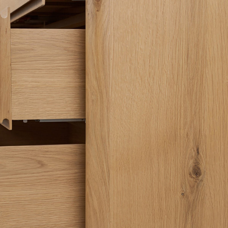 Novella 6 Drawer Dresser - Natural Oak Veneer Thick Random