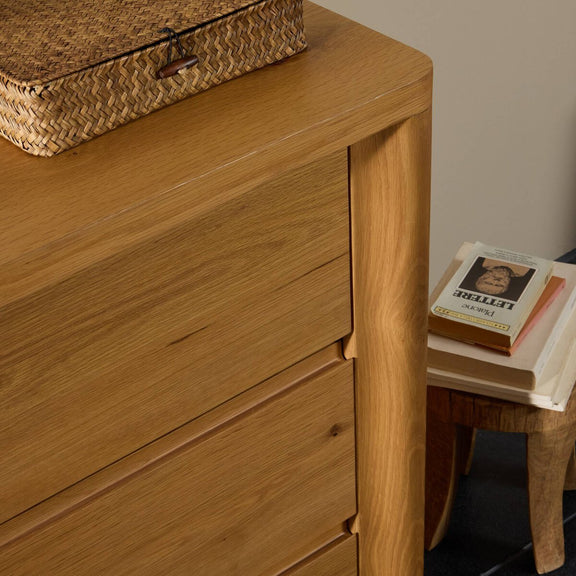 Novella 6 Drawer Dresser - Natural Oak Veneer Thick Random