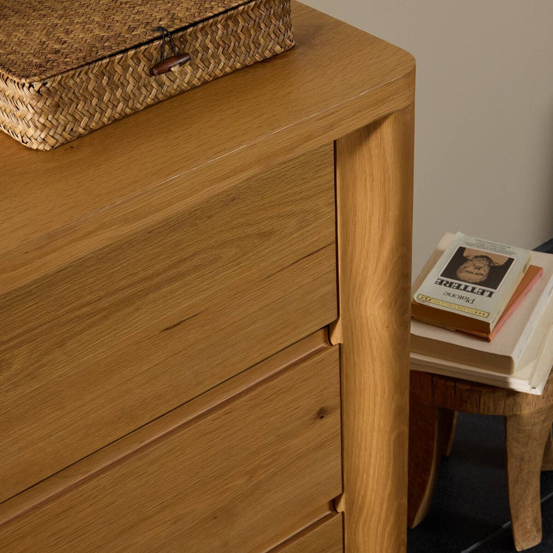 Novella 6 Drawer Dresser - Natural Oak Veneer Thick Random