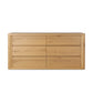 Novella 6 Drawer Dresser - Natural Oak Veneer Thick Random