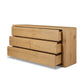 Novella 6 Drawer Dresser - Natural Oak Veneer Thick Random
