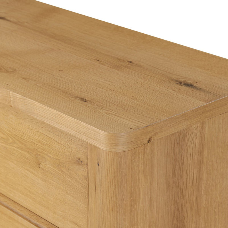 Novella 4 Drawer Dresser - Natural Oak Veneer Thick Random