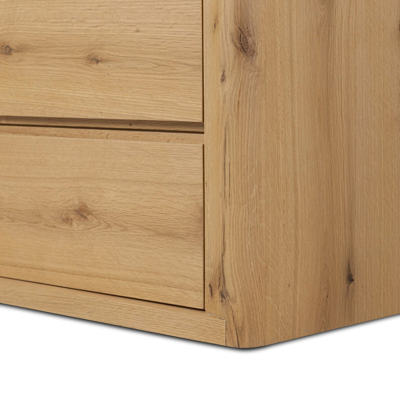 Novella 4 Drawer Dresser - Natural Oak Veneer Thick Random