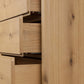 Novella 4 Drawer Dresser - Natural Oak Veneer Thick Random