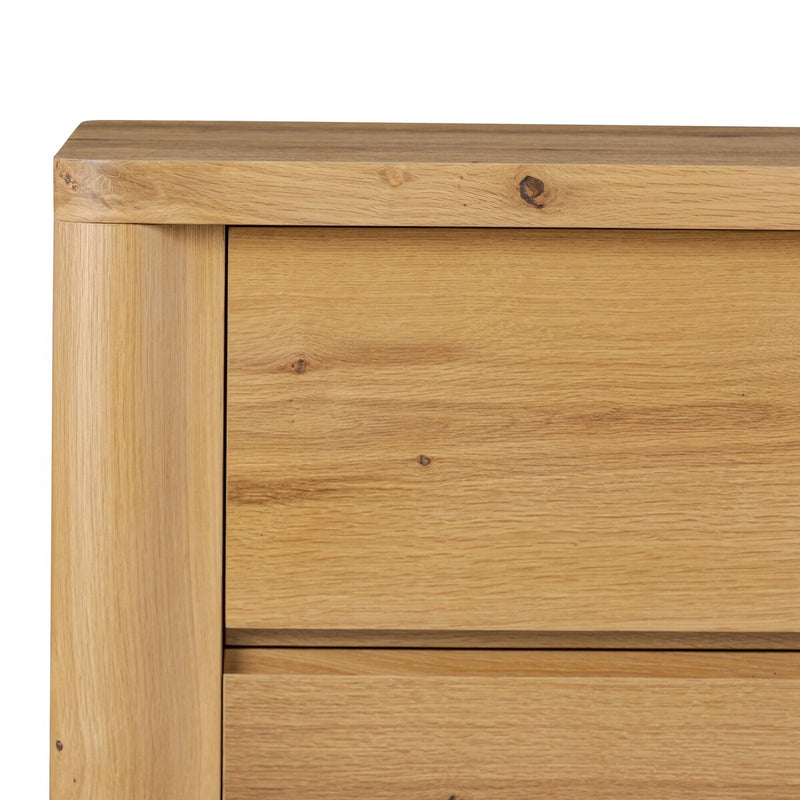 Novella Nightstand - Natural Oak Veneer Thick Random