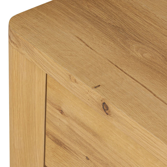 Novella Nightstand - Natural Oak Veneer Thick Random