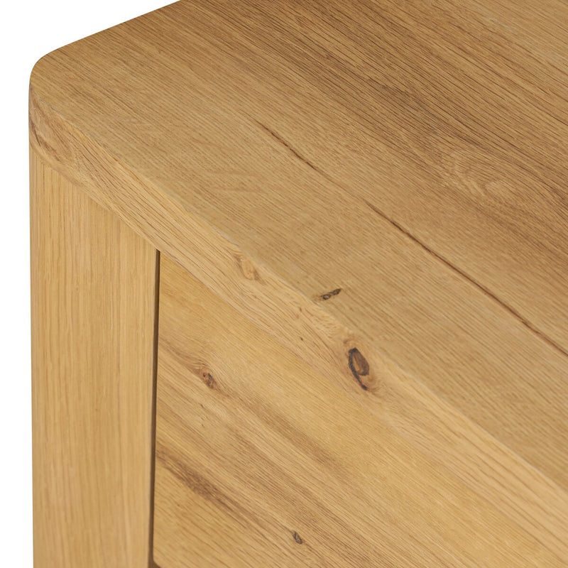 Novella Nightstand - Natural Oak Veneer Thick Random
