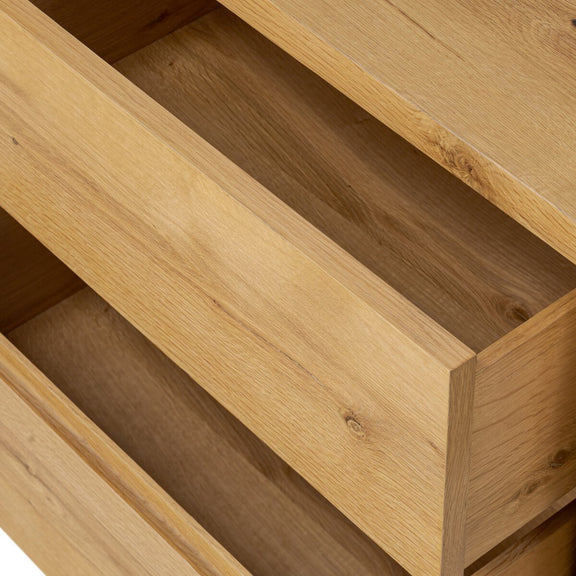 Novella Nightstand - Natural Oak Veneer Thick Random