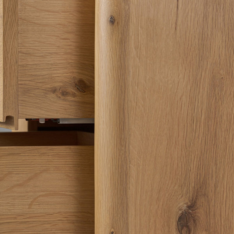 Novella Nightstand - Natural Oak Veneer Thick Random