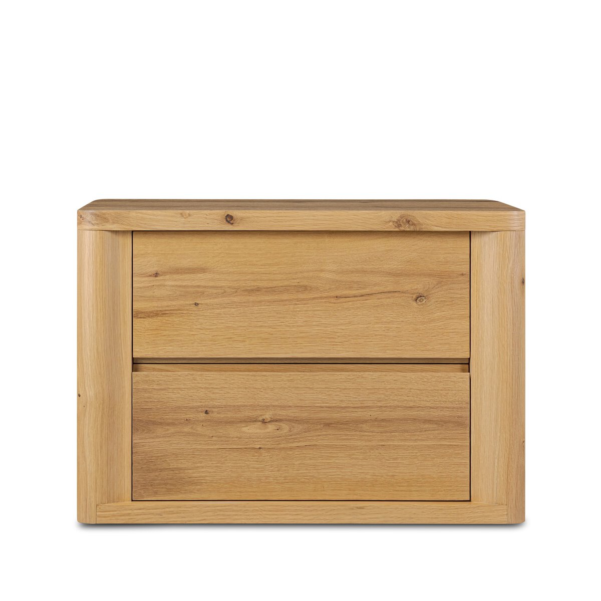 Novella Nightstand - Natural Oak Veneer Thick Random