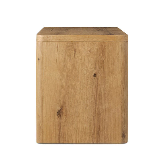 Novella Nightstand - Natural Oak Veneer Thick Random