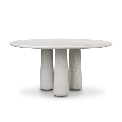 Rye Outdoor Dining Table-60" - Aged White Concrete