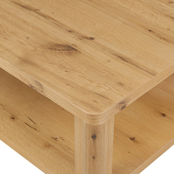 Novella Coffee Table - Natural Oak Veneer Thick Random