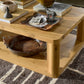 Novella Coffee Table - Natural Oak Veneer Thick Random