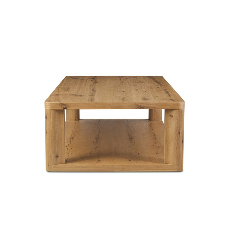 Novella Coffee Table - Natural Oak Veneer Thick Random