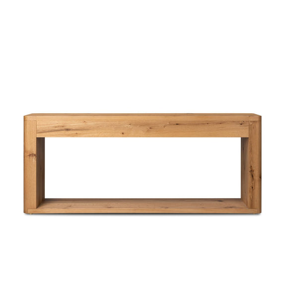 Novella Console Table - Natural Oak Veneer Thick Random