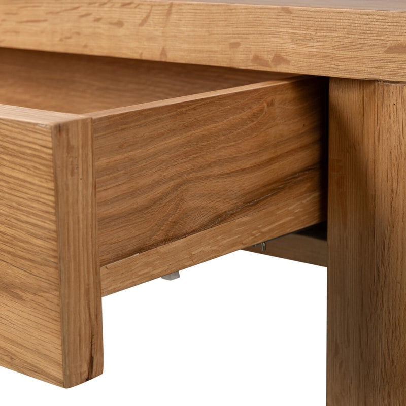 Novella Console Table - Natural Oak Veneer Thick Random