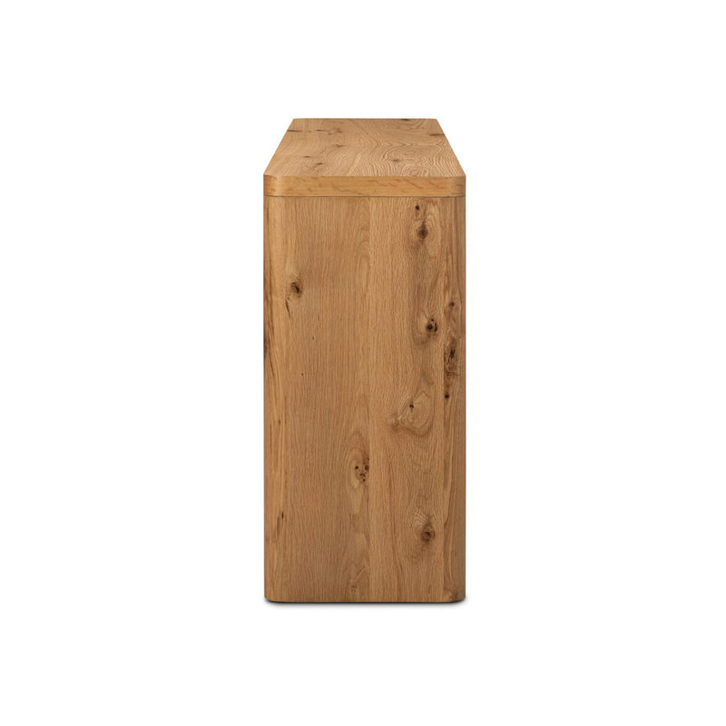 Novella Console Table - Natural Oak Veneer Thick Random