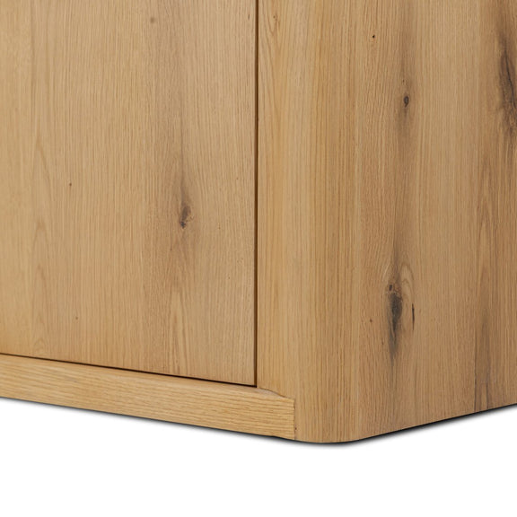 Novella Media Console - Natural Oak Veneer Thick Random