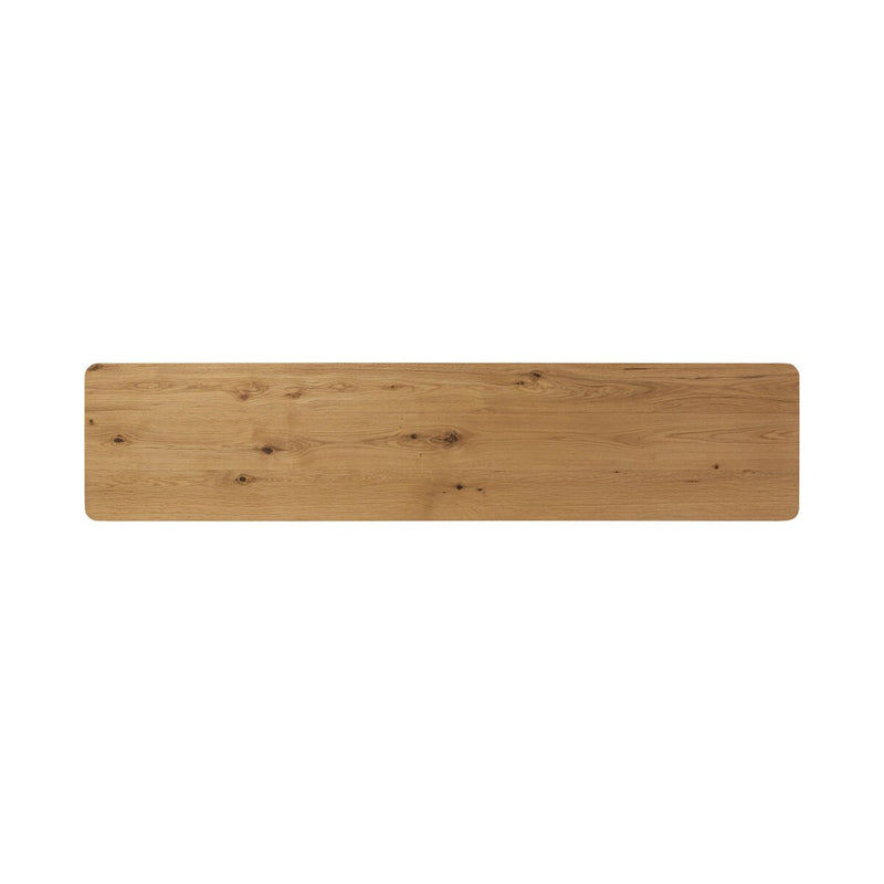 Novella Media Console - Natural Oak Veneer Thick Random