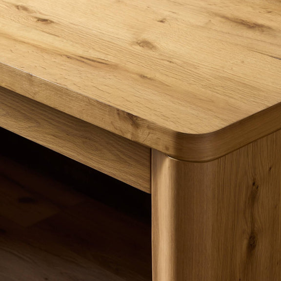 Novella Writing Desk - Natural Oak Veneer Thick Random