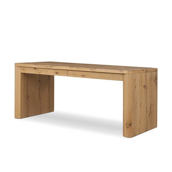 Novella Writing Desk - Natural Oak Veneer Thick Random
