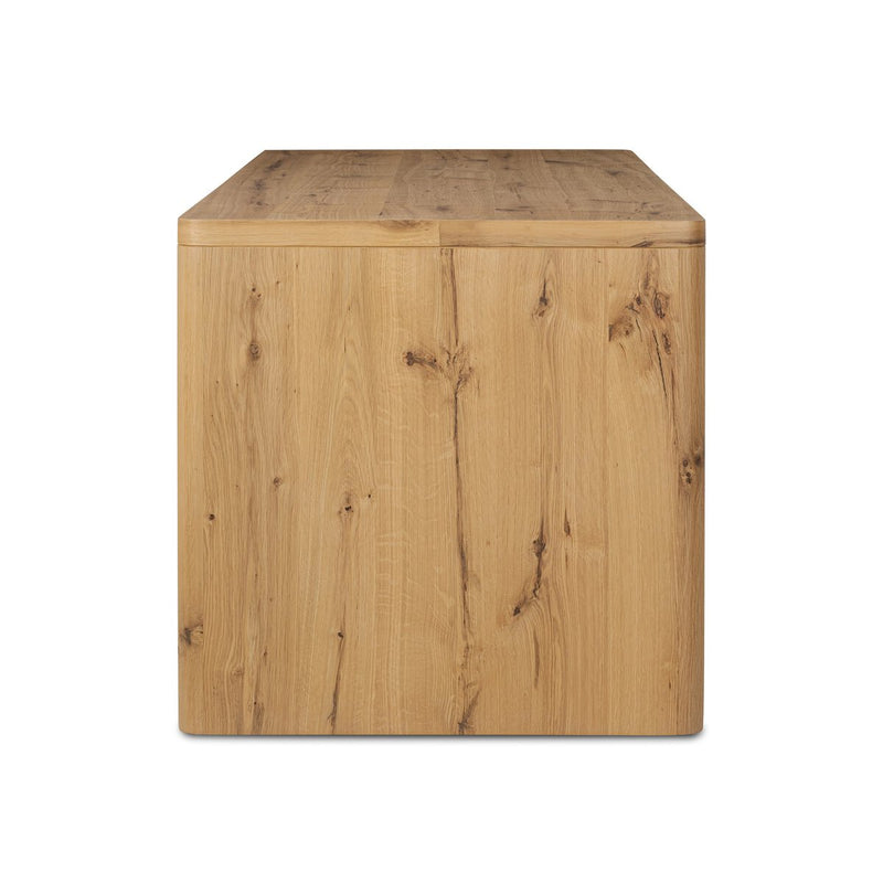 Novella Writing Desk - Natural Oak Veneer Thick Random