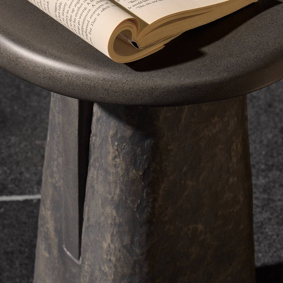Daro Outdoor End Table - Charcoal Concrete