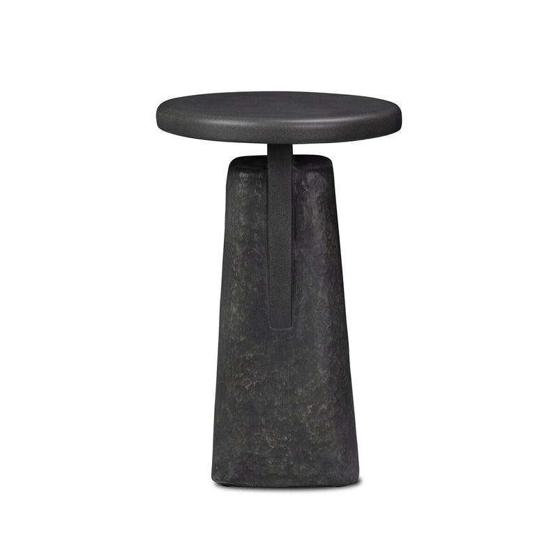 Daro Outdoor End Table - Charcoal Concrete