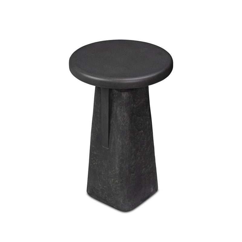 Daro Outdoor End Table - Charcoal Concrete