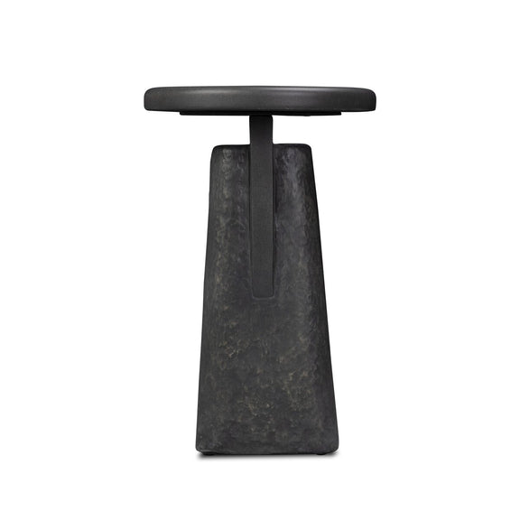 Daro Outdoor End Table - Charcoal Concrete