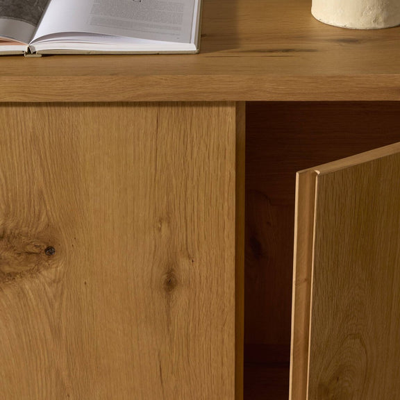 Novella Sideboard - Natural Oak Veneer Thick Random
