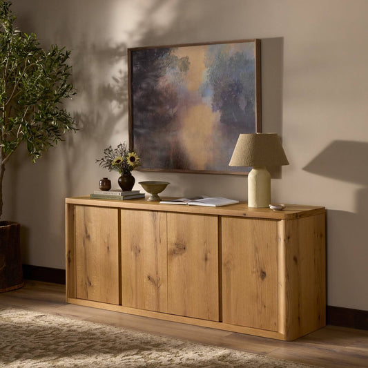 Novella Sideboard - Natural Oak Veneer Thick Random