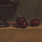 Red Cherries On Red Oak by Bethany Joseph - Walnut Floater
