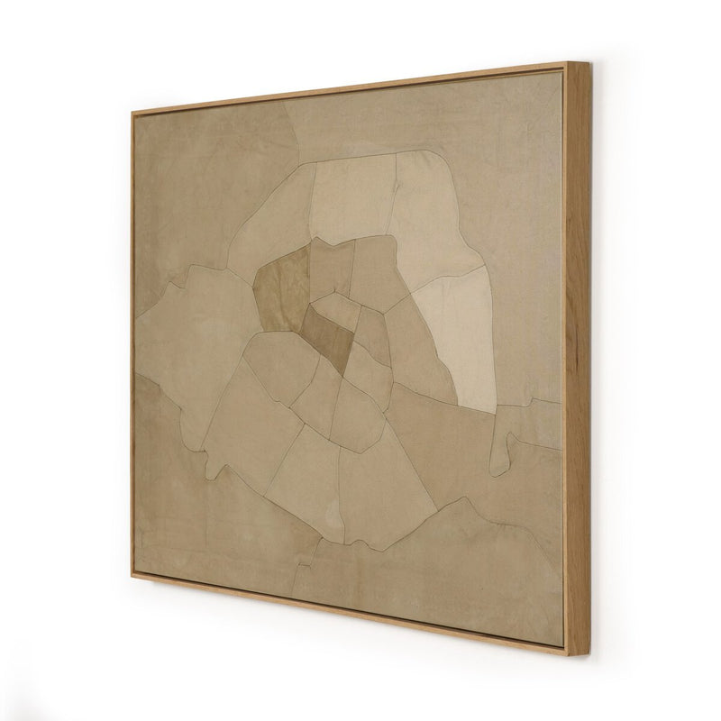 Paris From Above by Kimmy Quillin - White Oak Floater