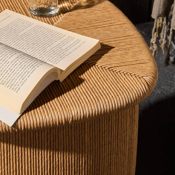 Taum Outdoor Stool - Textured Sand