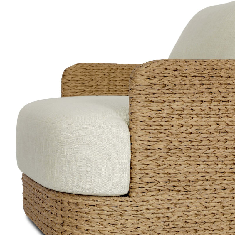 Caney Outdoor Swivel Chair - Coastal Weave