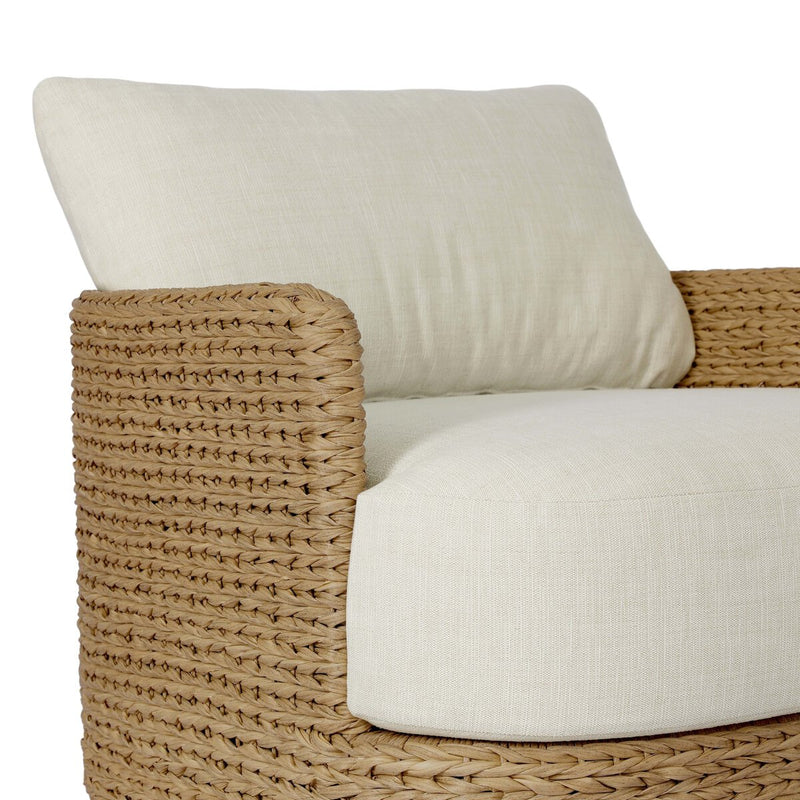 Caney Outdoor Swivel Chair - Coastal Weave