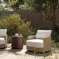Caney Outdoor Swivel Chair - Coastal Weave