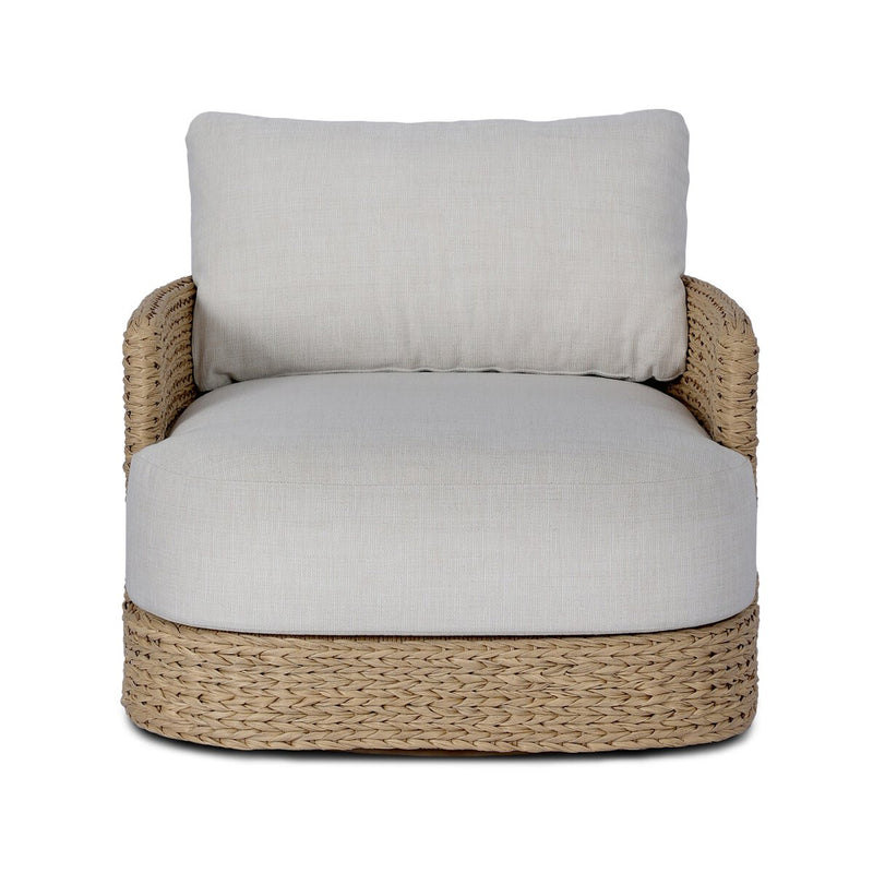 Caney Outdoor Swivel Chair - Coastal Weave
