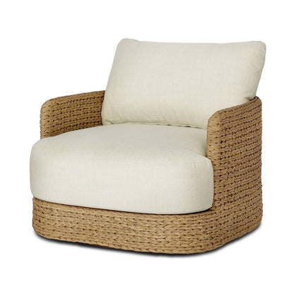Caney Outdoor Swivel Chair - Coastal Weave