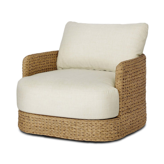 Caney Outdoor Swivel Chair - Coastal Weave